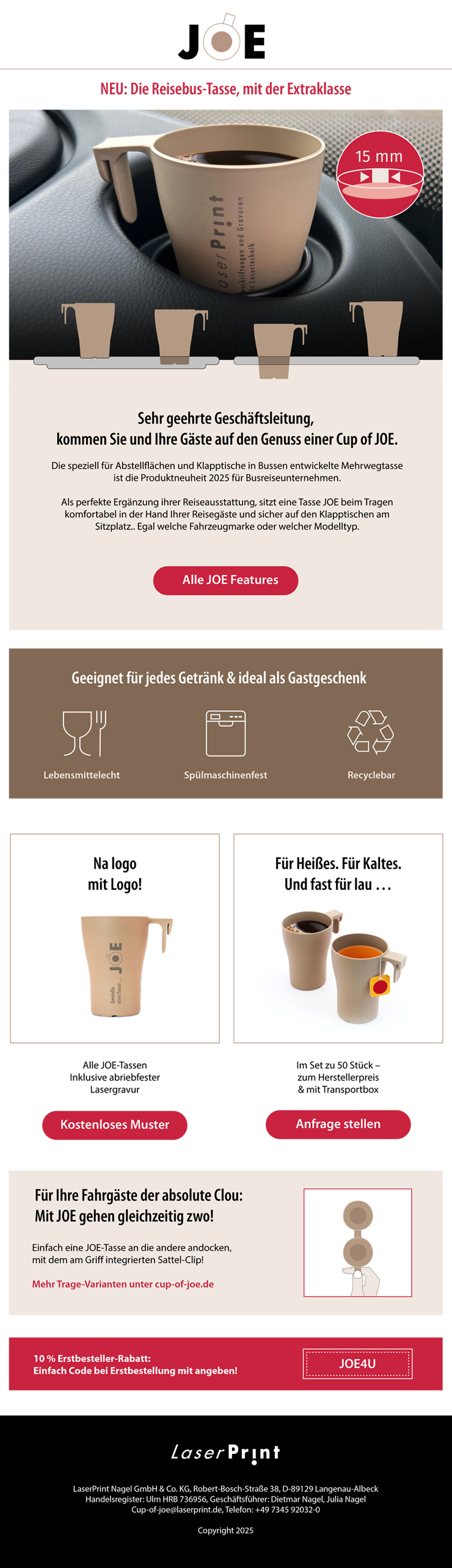 Newsletter Cup of Joe